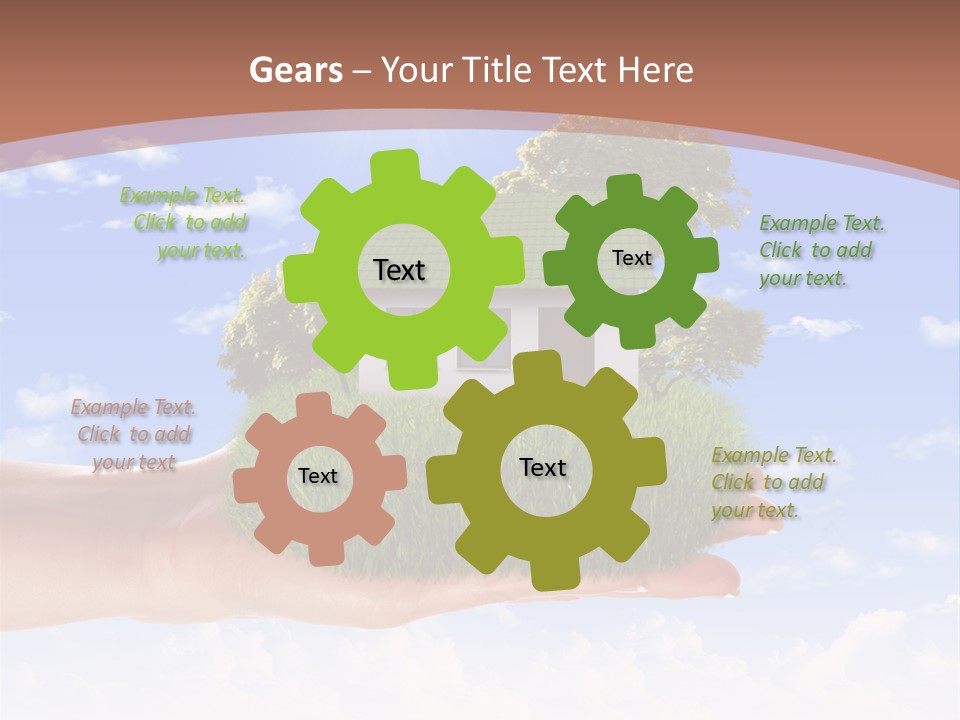 Water Shape Ornate PowerPoint Template