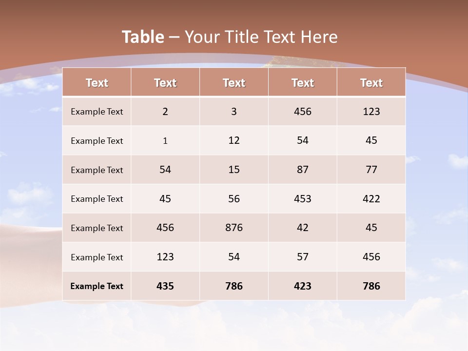 Water Shape Ornate PowerPoint Template