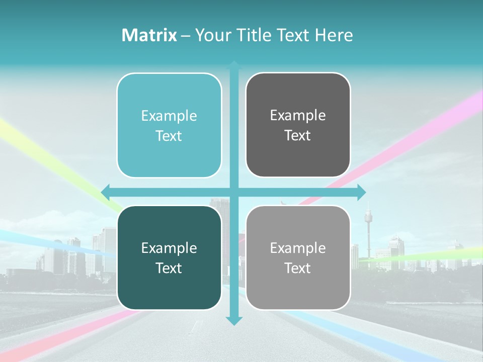 Road Aim Motion PowerPoint Template