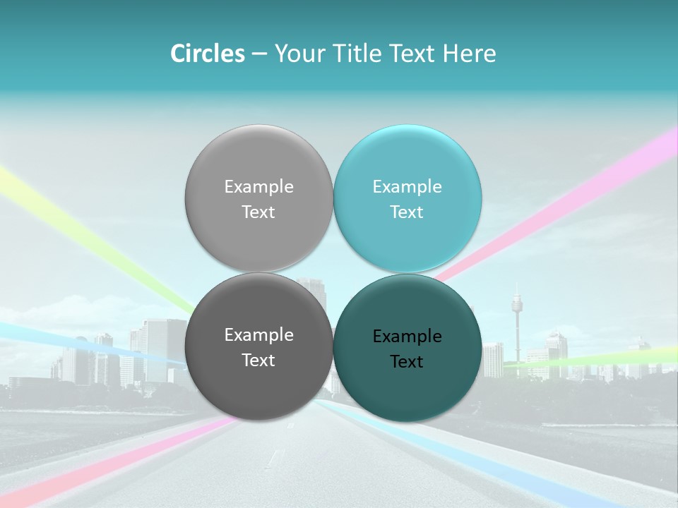 Road Aim Motion PowerPoint Template