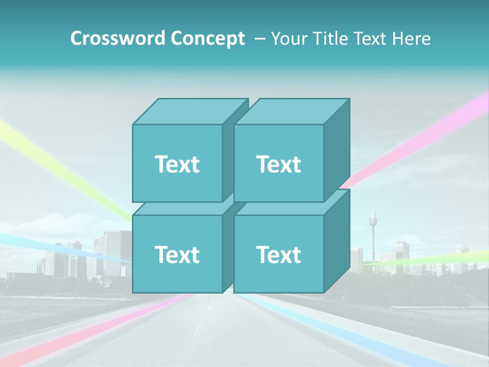 Road Aim Motion PowerPoint Template