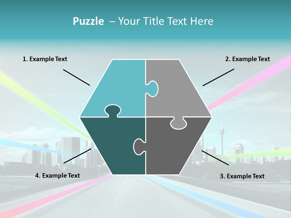 Road Aim Motion PowerPoint Template