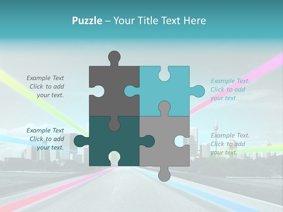 Road Aim Motion PowerPoint Template