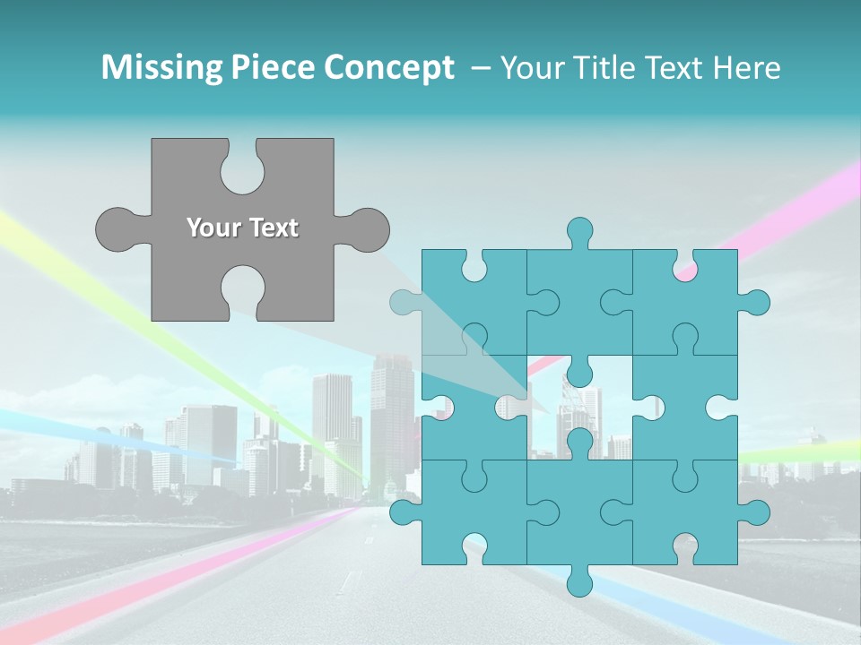 Road Aim Motion PowerPoint Template