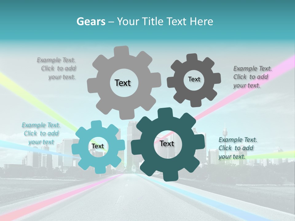 Road Aim Motion PowerPoint Template