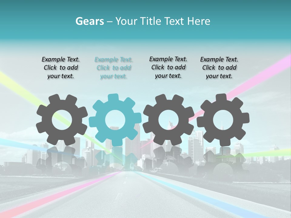Road Aim Motion PowerPoint Template