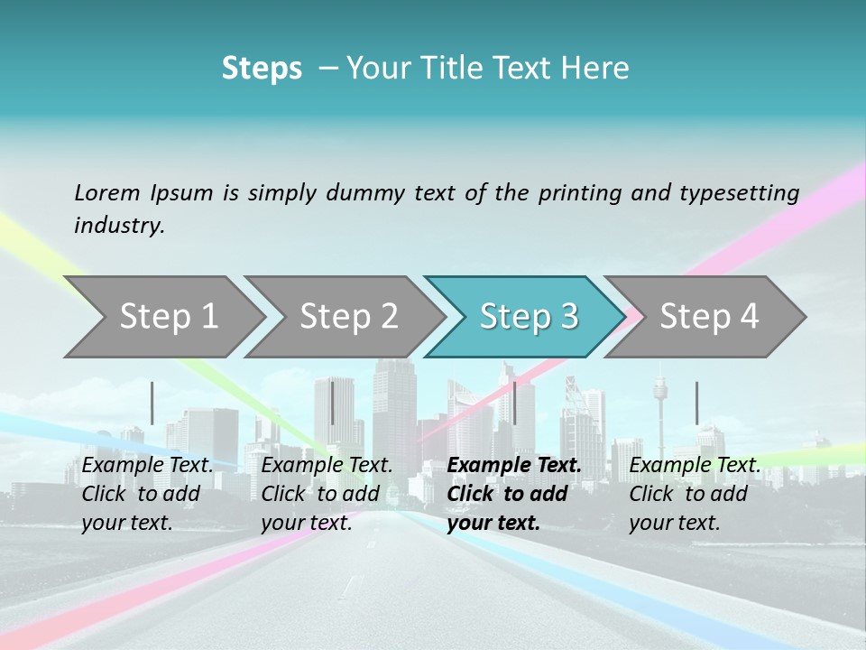 Road Aim Motion PowerPoint Template