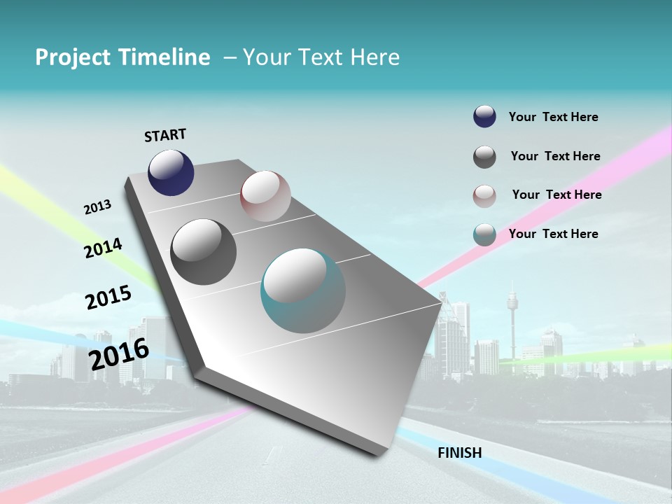 Road Aim Motion PowerPoint Template