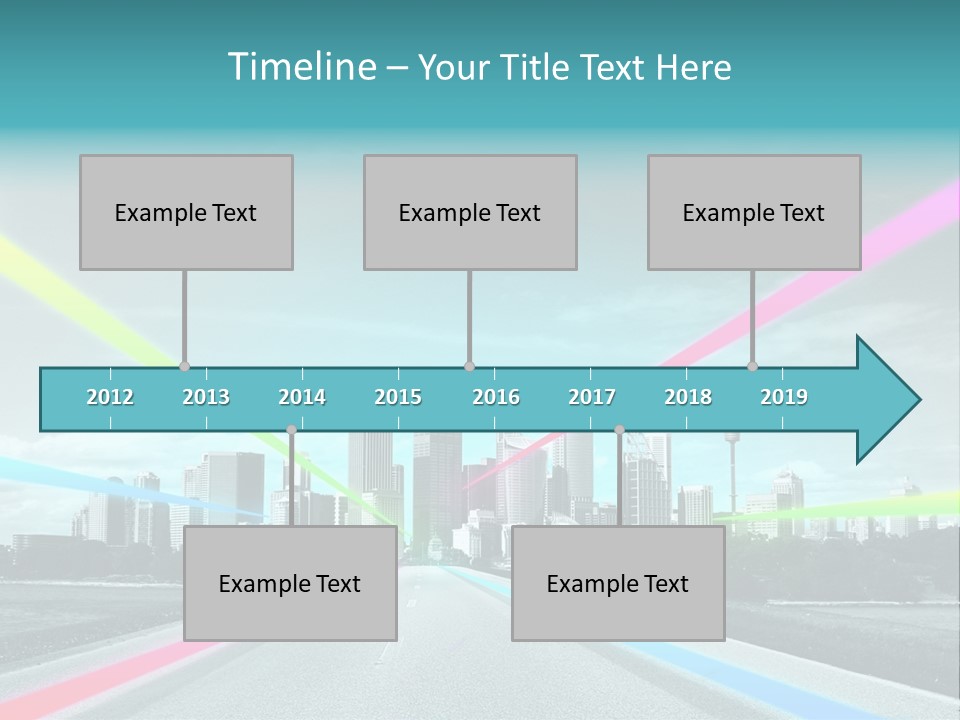 Road Aim Motion PowerPoint Template