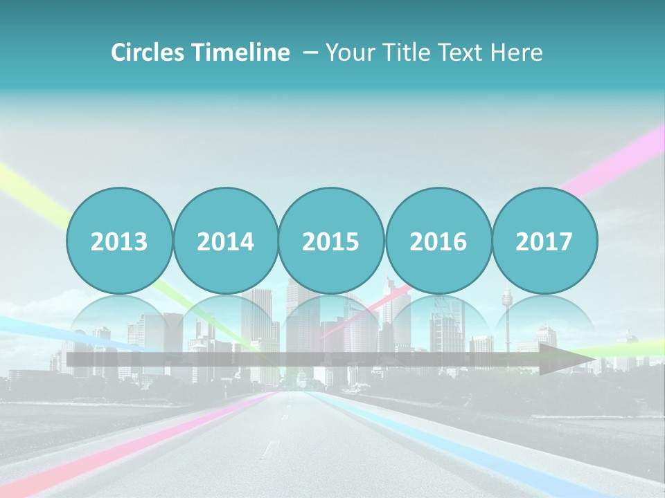 Road Aim Motion PowerPoint Template