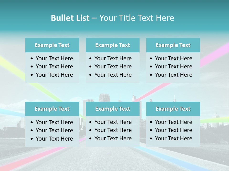 Road Aim Motion PowerPoint Template