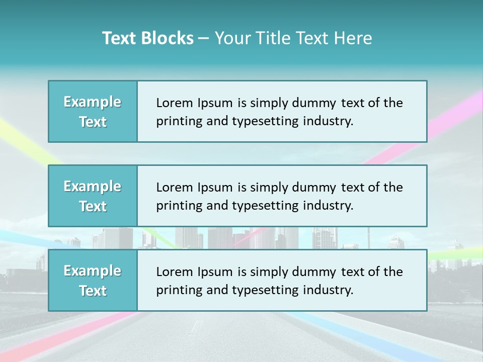 Road Aim Motion PowerPoint Template