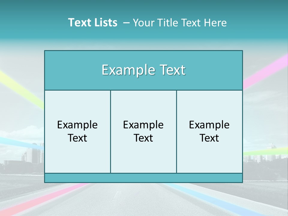 Road Aim Motion PowerPoint Template