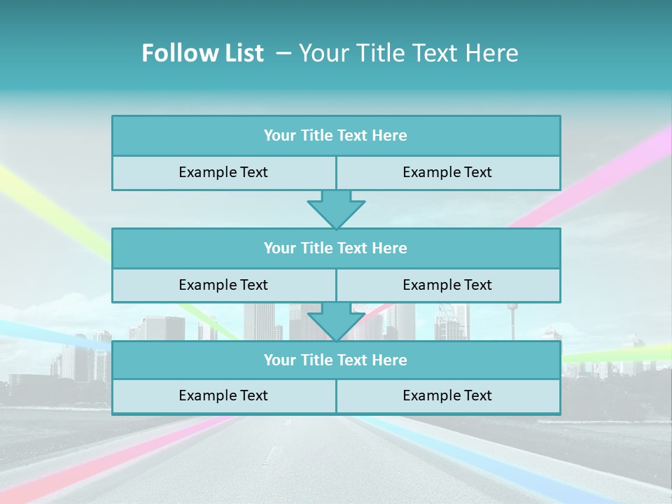Road Aim Motion PowerPoint Template