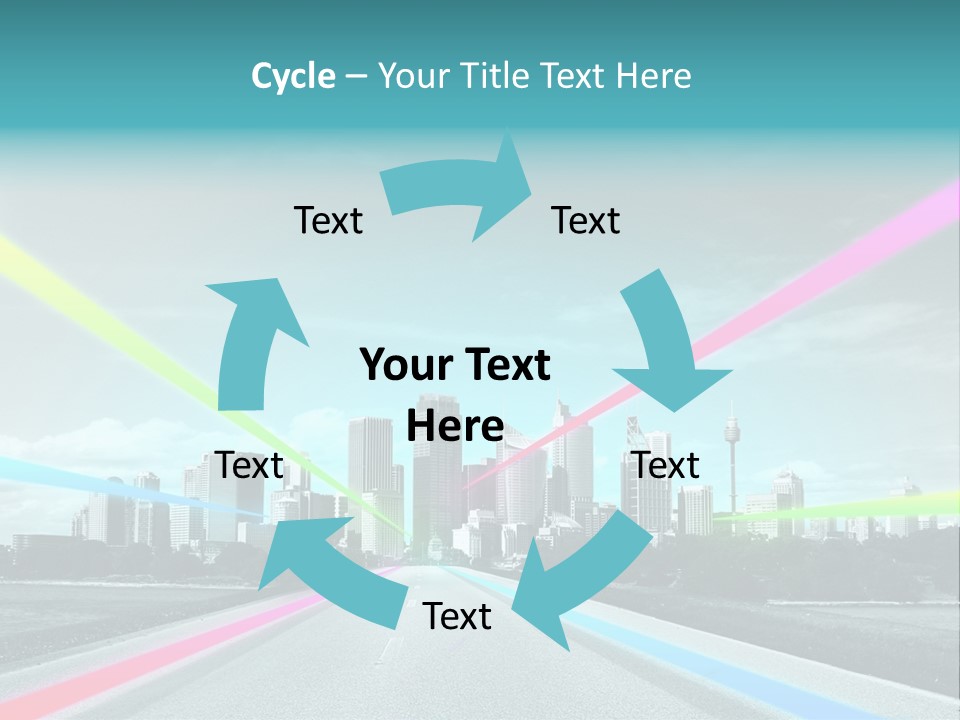 Road Aim Motion PowerPoint Template