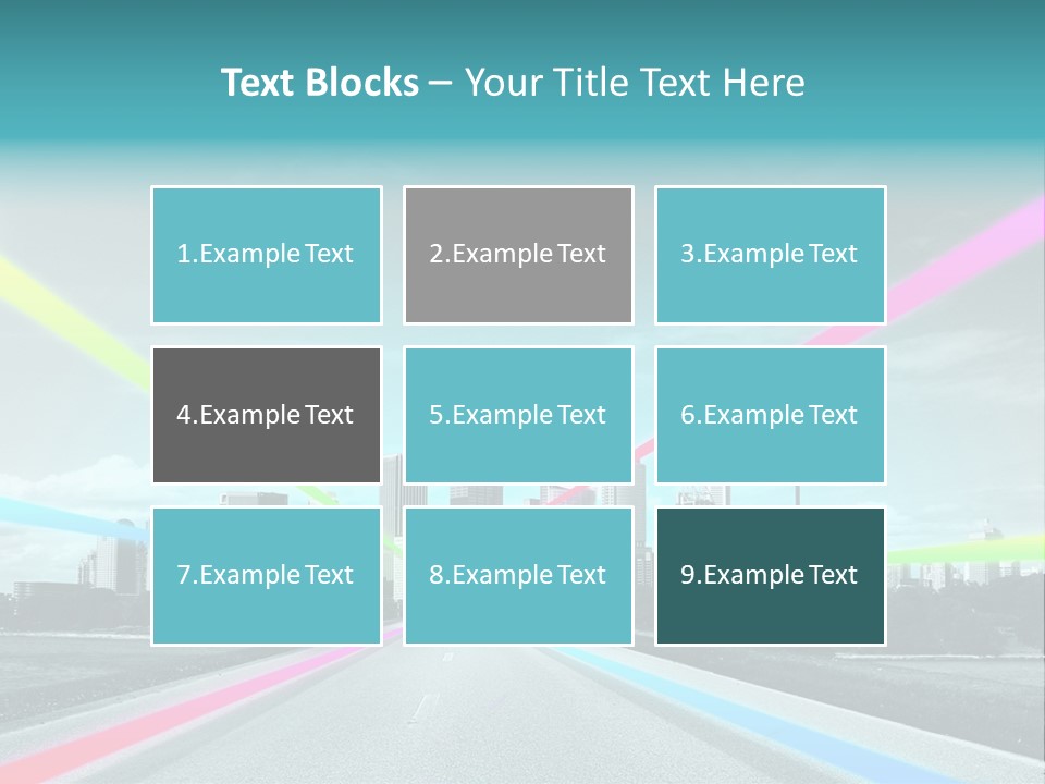 Road Aim Motion PowerPoint Template