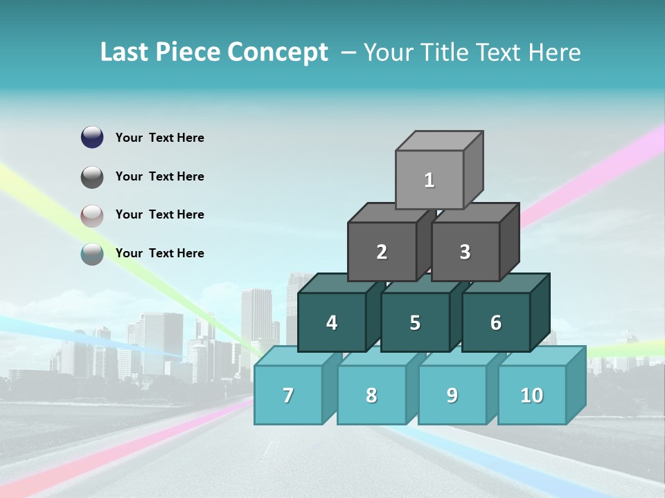Road Aim Motion PowerPoint Template
