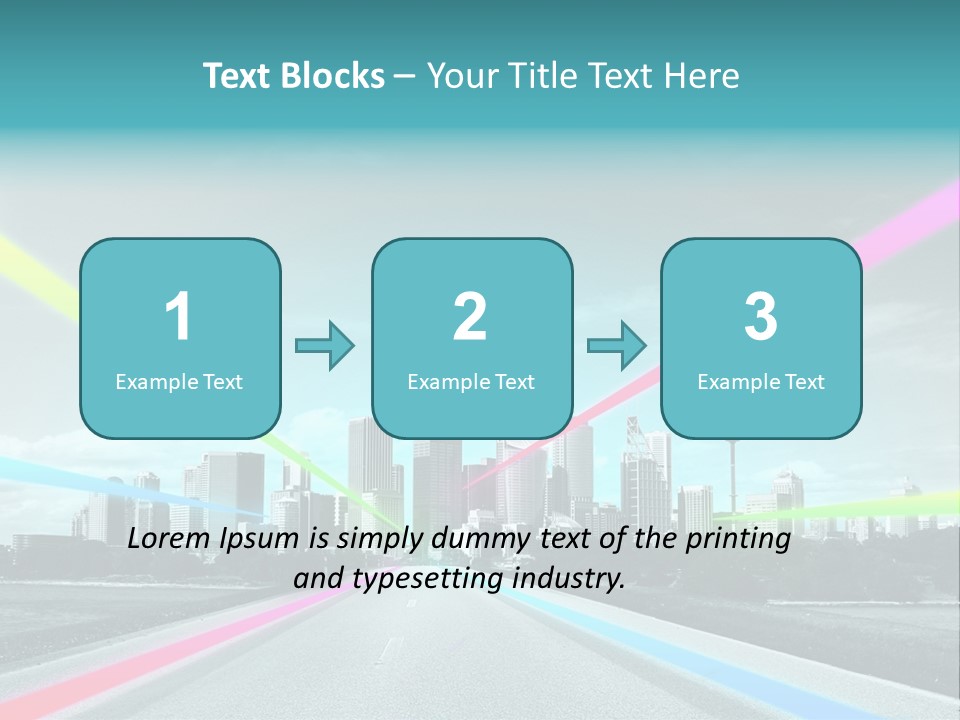 Road Aim Motion PowerPoint Template