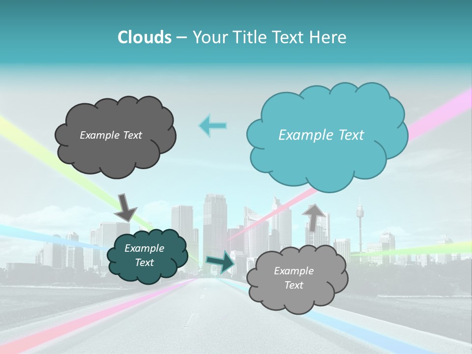 Road Aim Motion PowerPoint Template