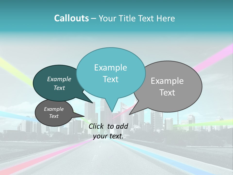 Road Aim Motion PowerPoint Template