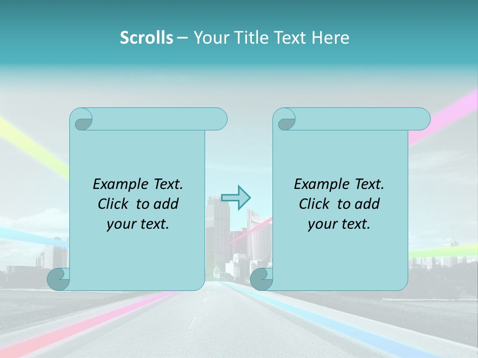 Road Aim Motion PowerPoint Template