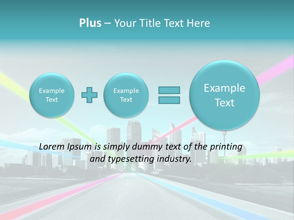 Road Aim Motion PowerPoint Template