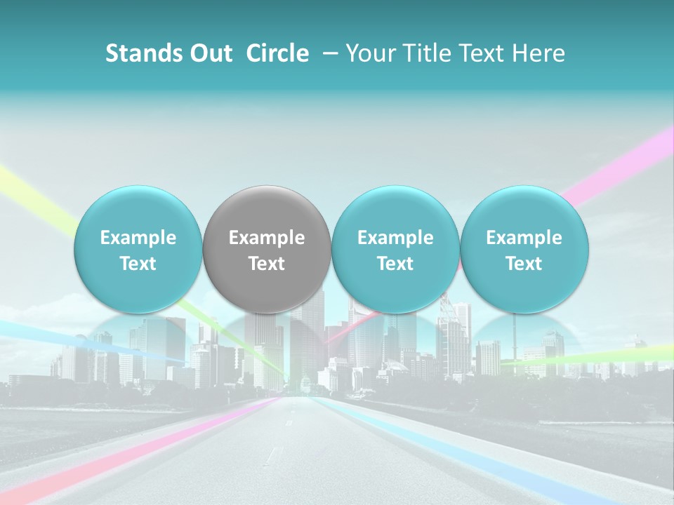 Road Aim Motion PowerPoint Template