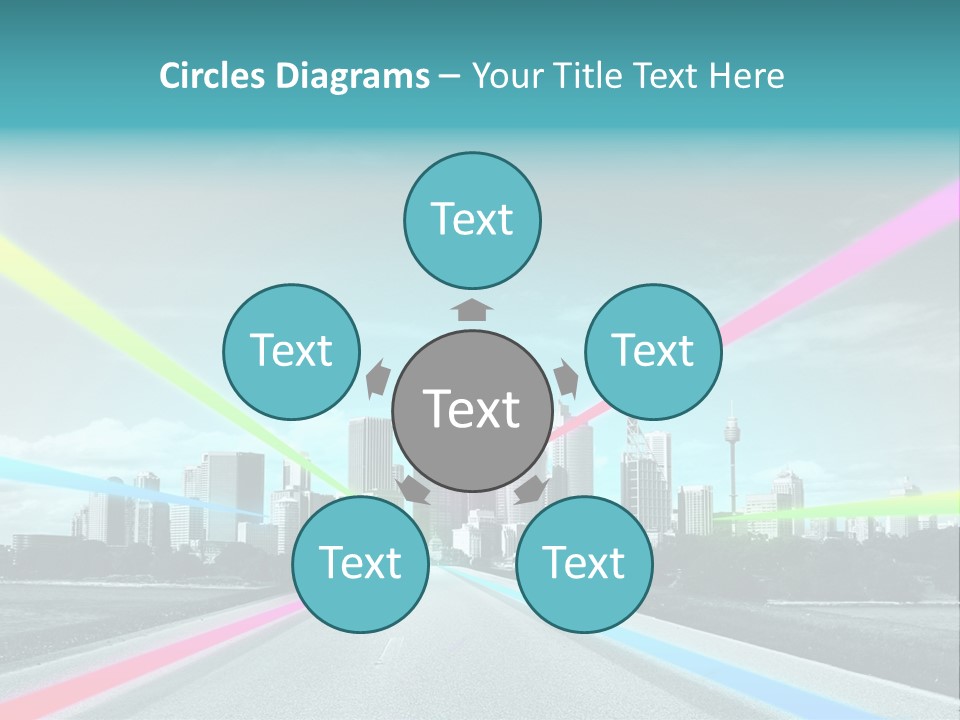 Road Aim Motion PowerPoint Template