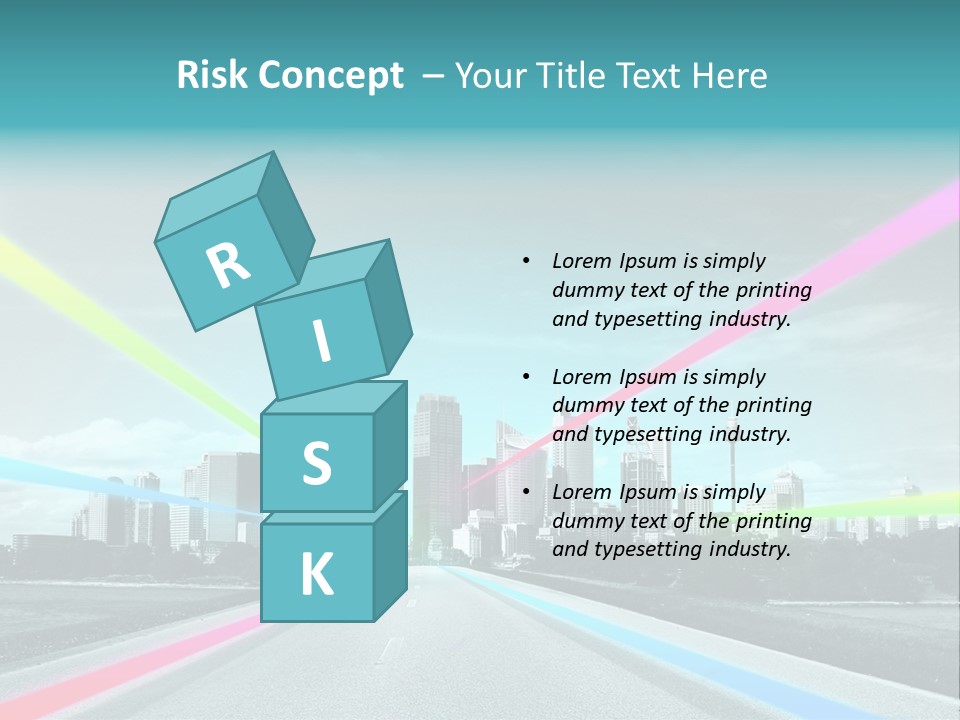 Road Aim Motion PowerPoint Template