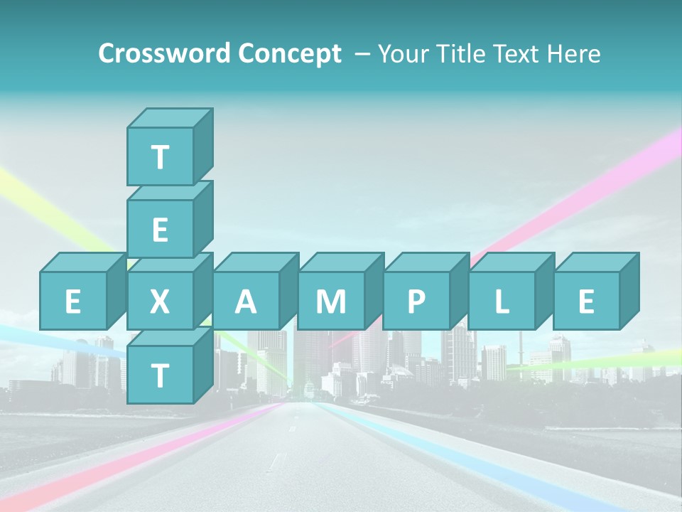 Road Aim Motion PowerPoint Template