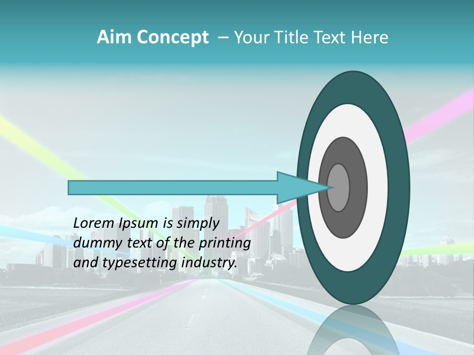 Road Aim Motion PowerPoint Template