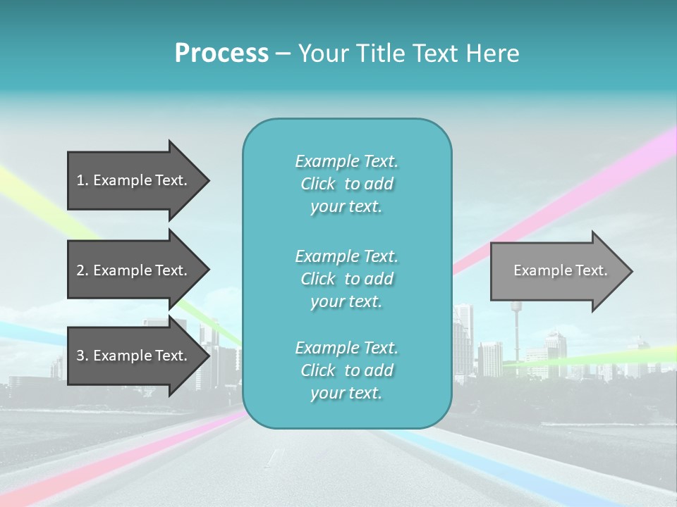 Road Aim Motion PowerPoint Template