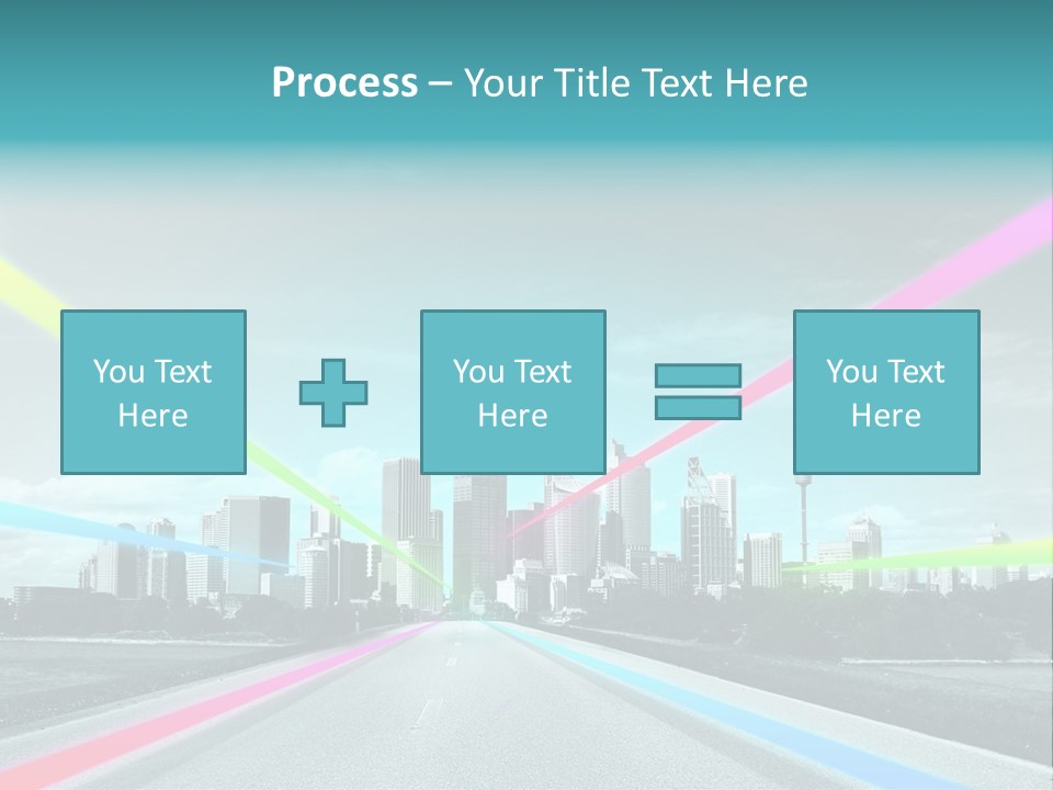 Road Aim Motion PowerPoint Template