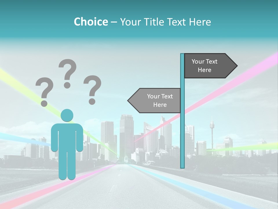 Road Aim Motion PowerPoint Template