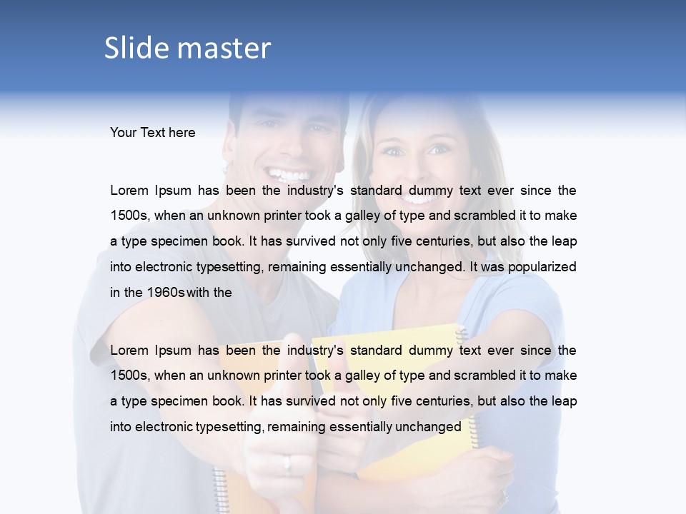 Study Smile Teenager PowerPoint Template