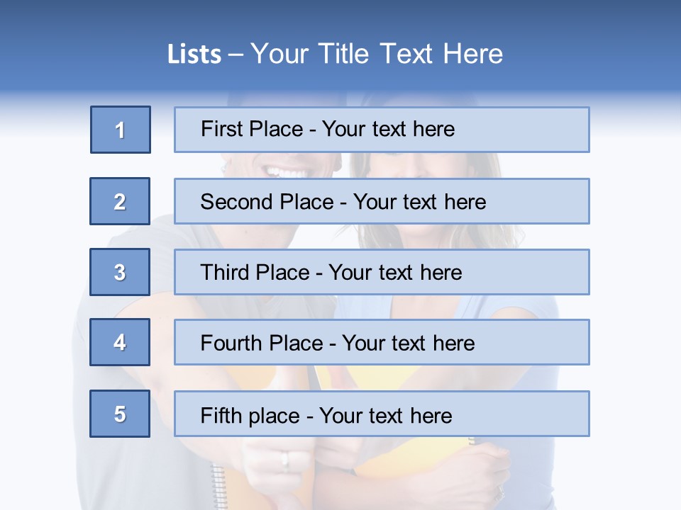 Study Smile Teenager PowerPoint Template