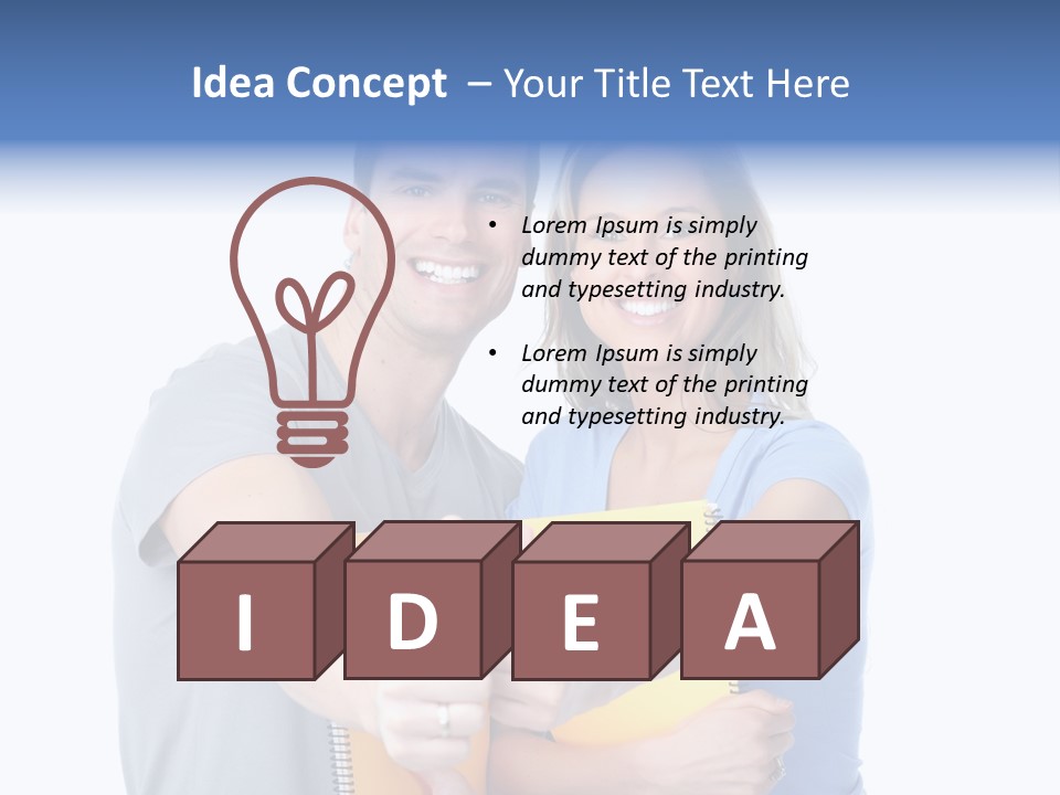 Study Smile Teenager PowerPoint Template