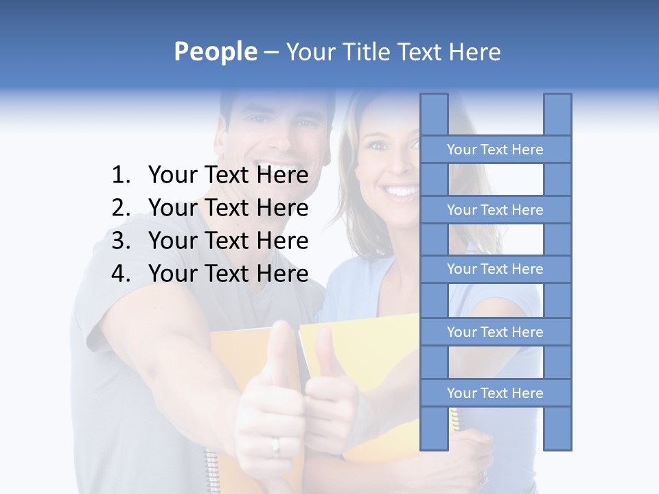 Study Smile Teenager PowerPoint Template