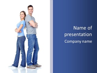 Beauty Isolated Male PowerPoint Template