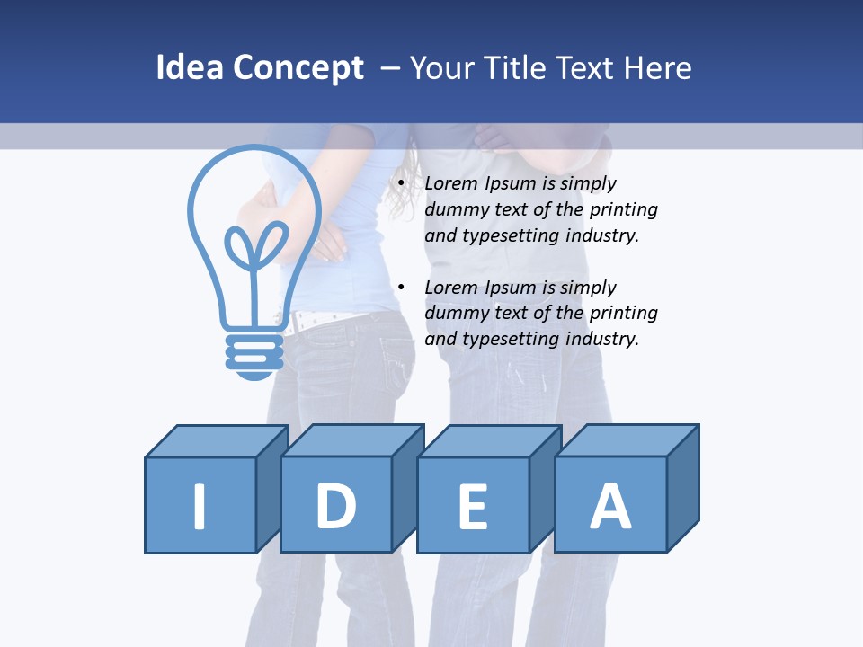 Beauty Isolated Male PowerPoint Template