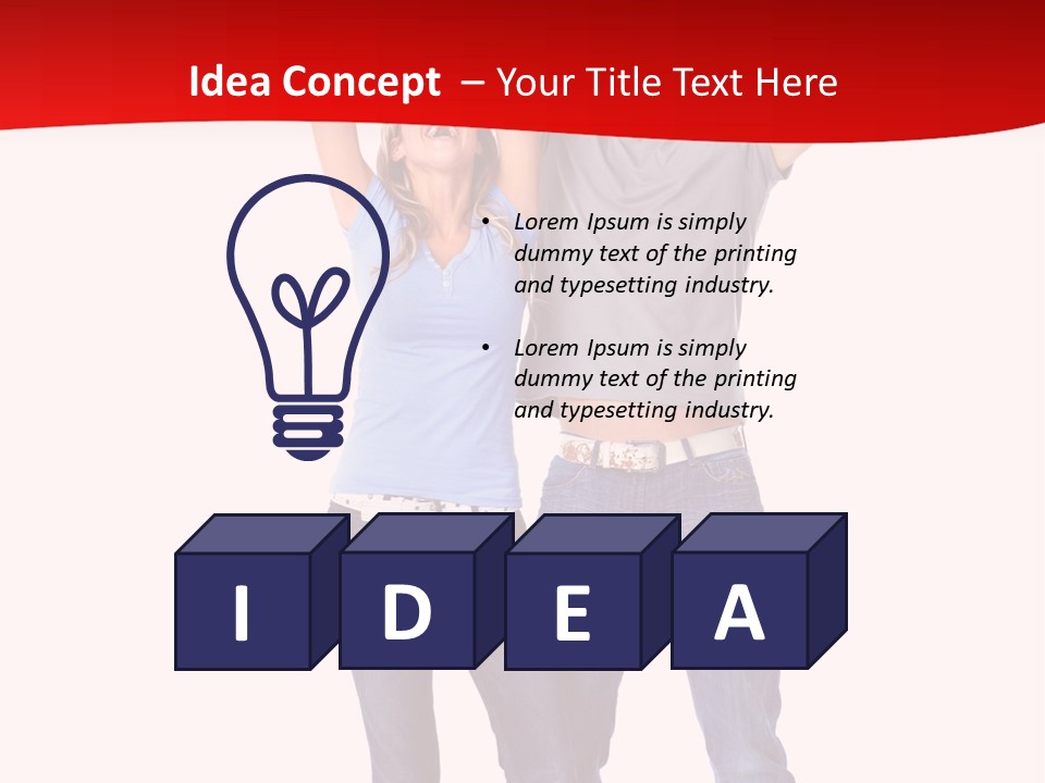 Casual Happiness Joy PowerPoint Template