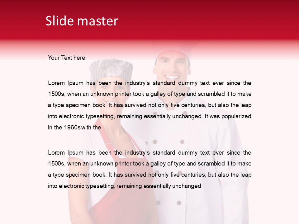 Chef Restaurant Isolated PowerPoint Template