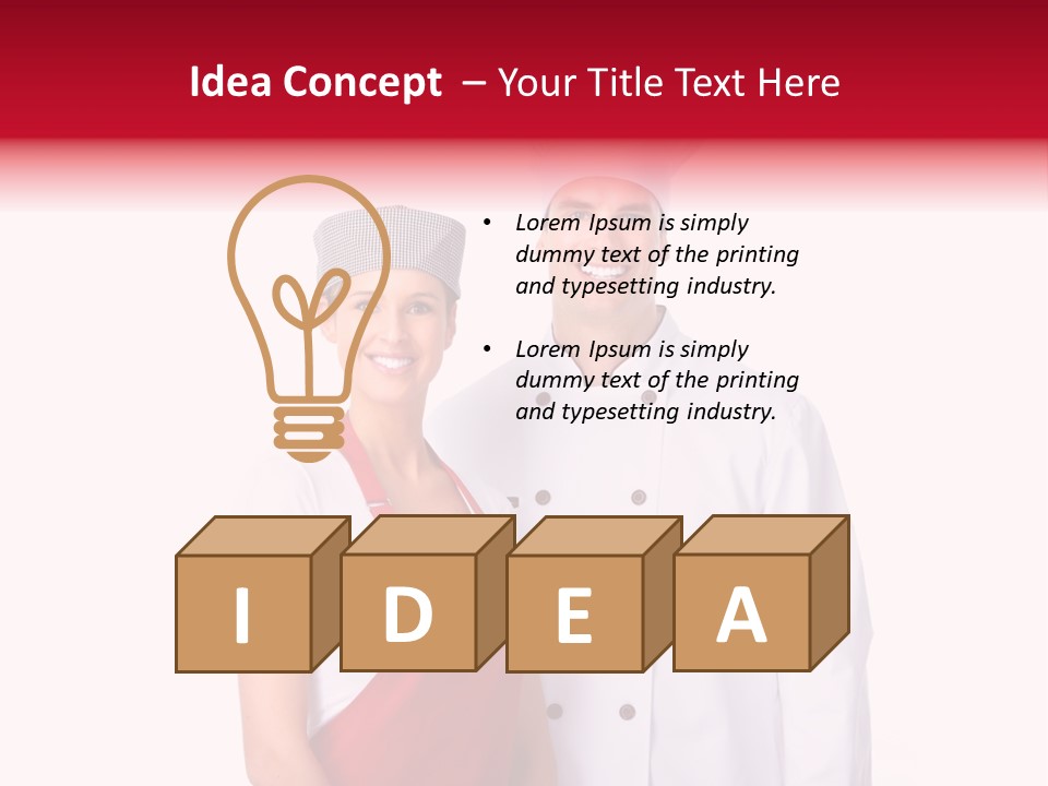 Chef Restaurant Isolated PowerPoint Template