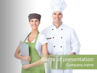 Recipe Girl White PowerPoint Template