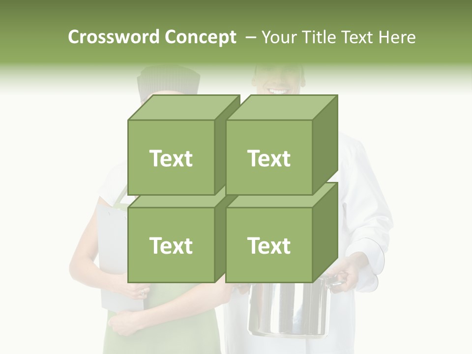 Recipe Girl White PowerPoint Template