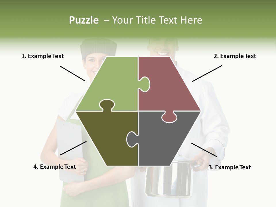 Recipe Girl White PowerPoint Template