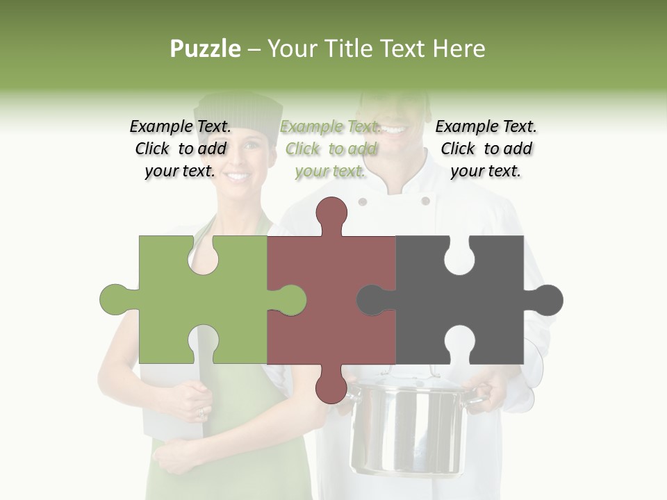 Recipe Girl White PowerPoint Template