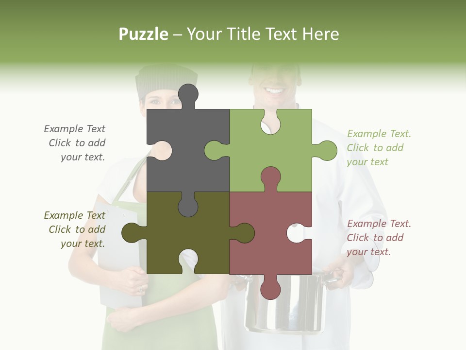 Recipe Girl White PowerPoint Template