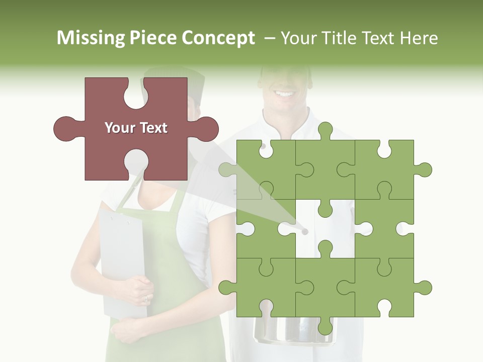 Recipe Girl White PowerPoint Template