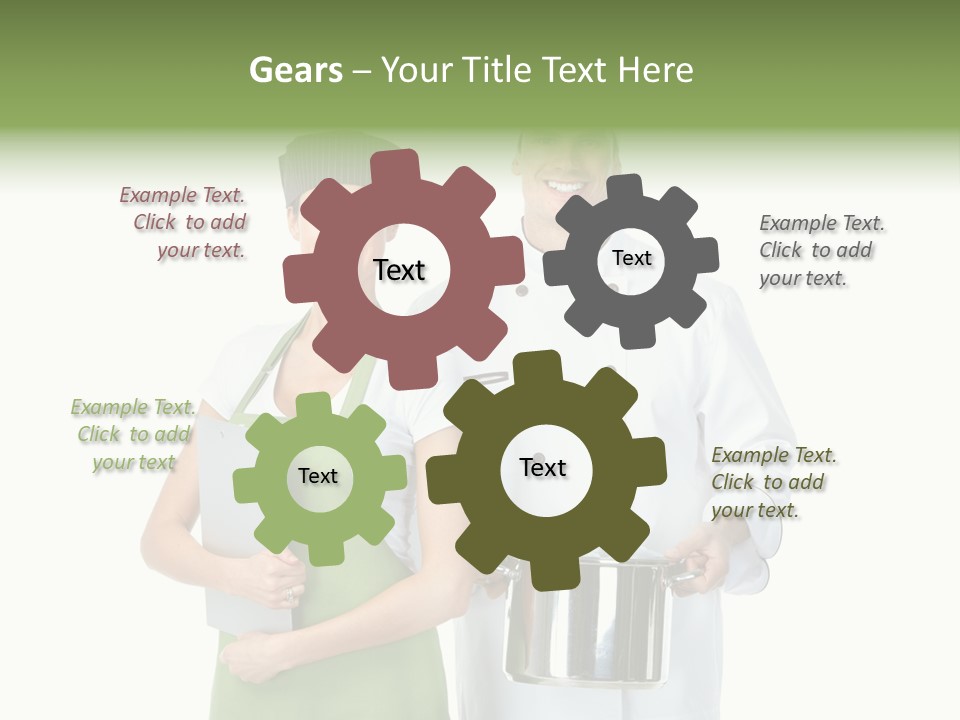 Recipe Girl White PowerPoint Template